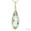 Evoque Gemstone Pear Shape & Diamond Pendant