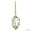 Evoque Gemstone Hexagon Shape & Diamond Earrings