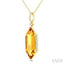 Evoque Gemstone Hexagon Shape & Diamond Pendant