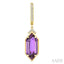 Evoque Gemstone Hexagon Shape & Diamond Earrings
