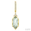 Evoque Gemstone Hexagon Shape & Diamond Earrings