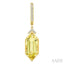 Evoque Gemstone Hexagon Shape & Diamond Earrings