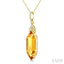 Evoque Gemstone Hexagon Shape & Diamond Pendant