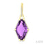 Evoque Gemstone Hexagon Shape & Halo Diamond Earrings