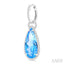 Pear Shape Gemstone & Halo Diamond Earrings