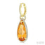 Evoque Gemstone Pear Shape & Halo Diamond Earrings