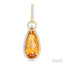 Pear Shape Gemstone & Halo Diamond Earrings