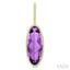 Evoque Gemstone Oval Shape & Halo Diamond Earrings