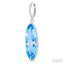 Evoque Gemstone Oval Shape & Halo Diamond Earrings