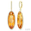 Evoque Gemstone Oval Shape & Halo Diamond Earrings