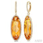 Oval Shape Gemstone & Halo Diamond Earrings
