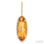 Evoque Gemstone Oval Shape & Halo Diamond Earrings