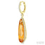 Evoque Gemstone Pear Shape & Halo Diamond Earrings