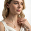 Evoque Gemstone Hexagon Shape & Halo Diamond Pendant