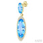 Evoque Gemstone Oval Shape & Halo Diamond Earrings