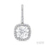 Square Shape Gemstone & Halo Diamond Huggie Earrings