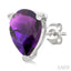 Pear Shape Gemstone Stud Earrings