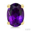Oval Shape Gemstone Stud Earrings