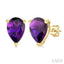 Pear Shape Gemstone Stud Earrings