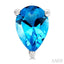 Pear Shape Gemstone Stud Earrings