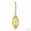 Marquise Shape Gemstone & Halo Diamond Earrings