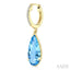 Evoque Gemstone Pear Shape & Diamond Earrings