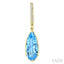 Evoque Gemstone Pear Shape & Diamond Earrings