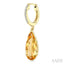 Evoque Gemstone Pear Shape & Diamond Earrings