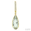 Evoque Gemstone Pear Shape & Diamond Earrings