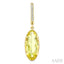 Evoque Gemstone Oval Shape & Diamond Earrings