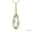 Evoque Gemstone Pear Shape & Diamond Pendant