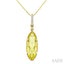 Evoque Gemstone Oval Shape & Diamond Pendant