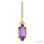 Evoque Gemstone Hexagon Shape & Diamond Earrings