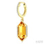 Evoque Gemstone Hexagon Shape &  Diamond Earrings