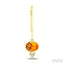 Bezel Gemstone & Diamond Fashion Earrings