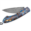 Collector's Blue Mosaic Pocket Knife