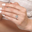 Emerald-cut Diamond Hidden Halo Engagement Ring