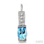 Oval Shape Gemstone & Diamond Earrings