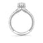 Oval Diamond Hidden Halo Engagement Ring