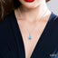 Pear Shape Gemstone & Halo Diamond Pendant
