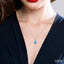 Pear Shape Gemstone & Halo Diamond Pendant