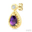 Bead Bijoux Pear Shape Gemstone & Diamond Earrings