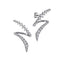 Graduating Diamond Bypass Earrings