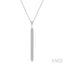 Vertical Bar Diamond Pendant