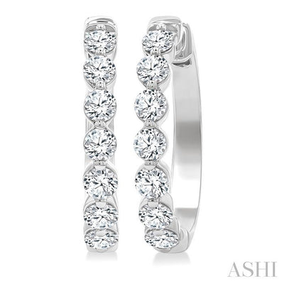 Diamond Hoop Earrings