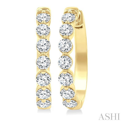 Diamond Fashion Hoop Earrings