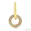 Circle Interlock Rope Diamond Fashion Hoop Earrings