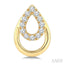 Golden Glow Pear Shape Petite Diamond Fashion Earrings