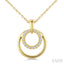 Round Shape Petite Diamond Fashion Pendant
