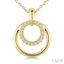 Round Shape Petite Diamond Fashion Pendant